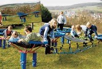 Play equipment with bird's nest