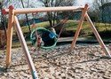 Swing frame made of Douglas fir