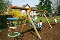 Swingframe made of Douglas fir