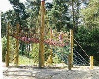 Playground equipment with climbing nets
