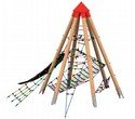 Pyramid with climbing nets