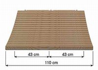 Wooden catwalk of a net bridge