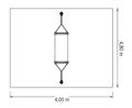 Steel link-rope hammock 4