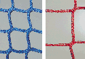 Brick guardrail nets with diffrent mesh sizes