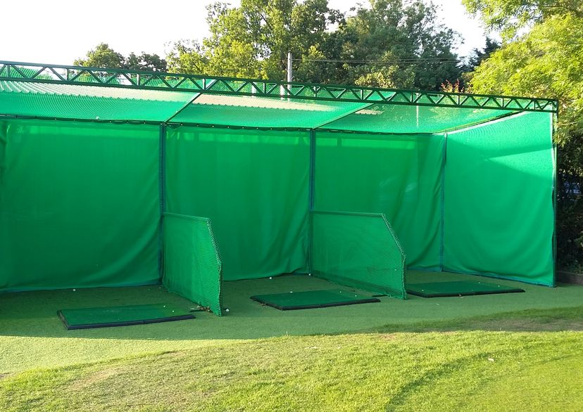 golf nets with archery baffle