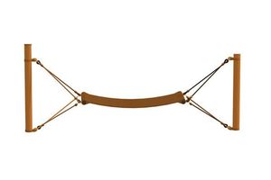 Rubber hammock, for robinia posts