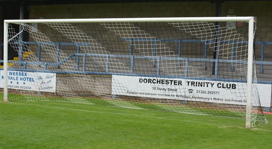 striped goal nets