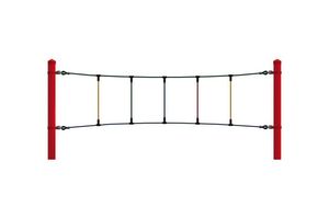 Slackline, for steel posts
