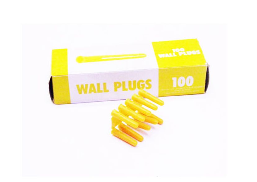 Yellow Plastic Rawlplug Wall Plugs