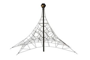 SPIDER 4 rope pyramid with 4 guy lines
