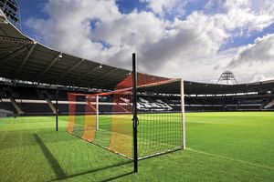 Full Size Box Style Football Goal Nets - Hexagonal Mesh - 3.5mm Diameter -  Huck