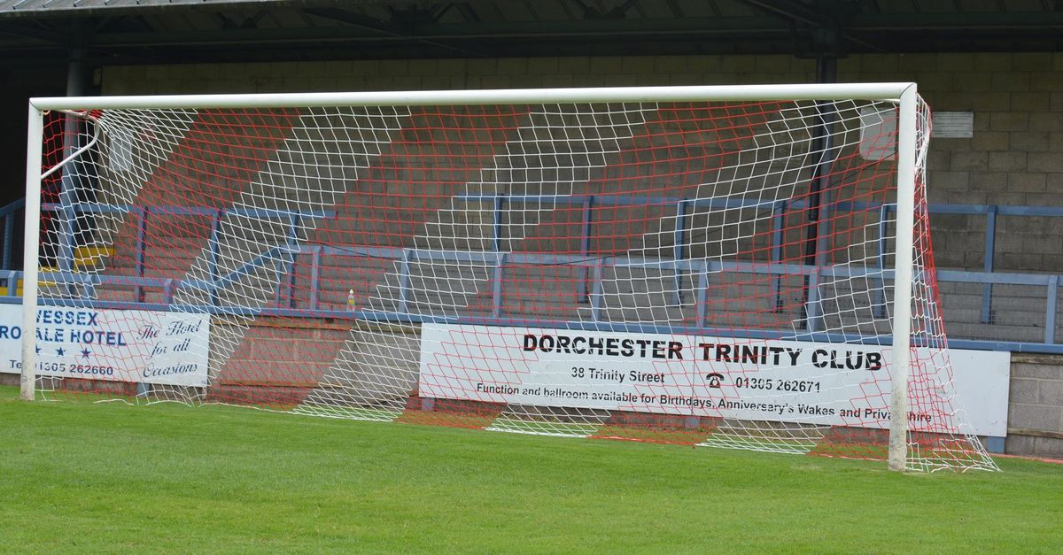 Full Size Diagonal Stripe Football Goal Nets - Huck