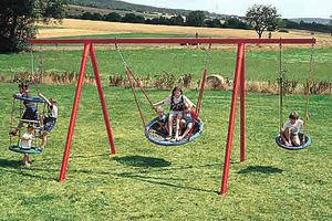 Steel tube swing frame