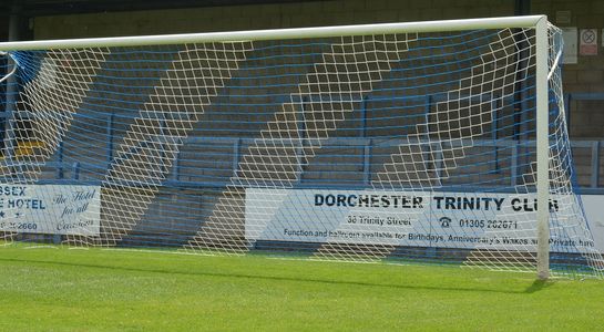 striped goal nets