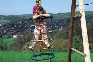 Climbing chimney carousel