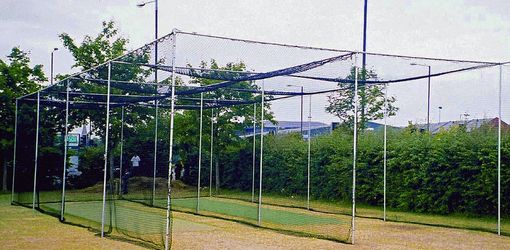 two bay cricket cage