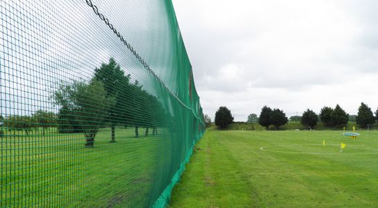 Golf Driving Range Netting Installation - Huck
