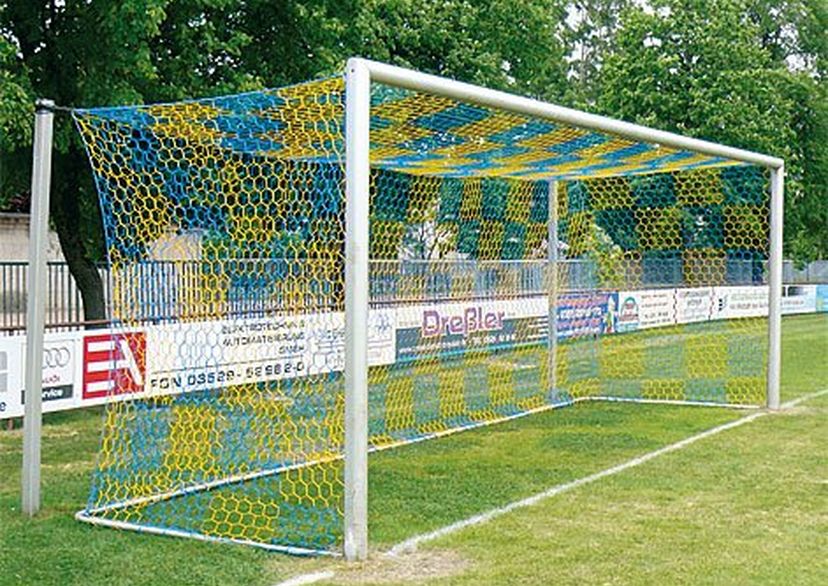 blue and yellow nets