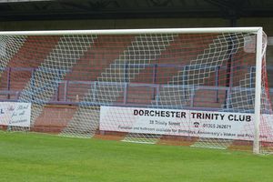 diagonal stripe football nets, red and white