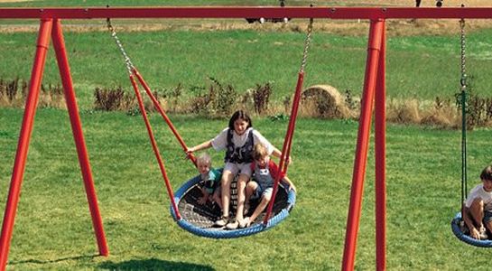 Steel tube swing frame