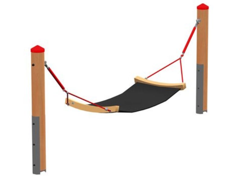 Steel link-rope hammock 3