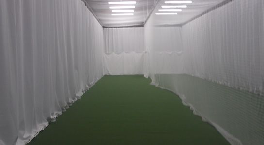 Burlows Barn cricket net install