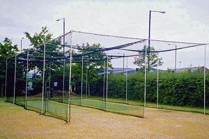 two bay cricket cage
