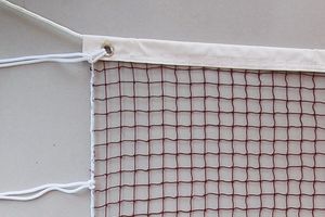 red badminton net