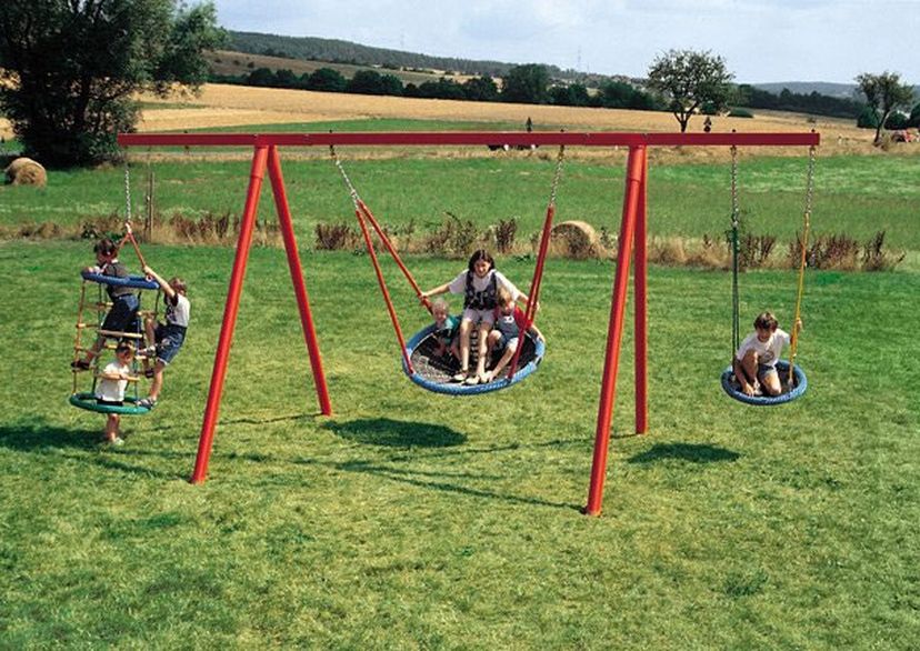 Steel tube swing frame, long