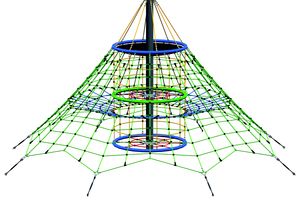 Dino 2 rope net pyramid