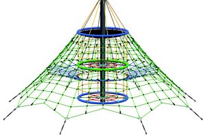 Dino 2 rope net pyramid