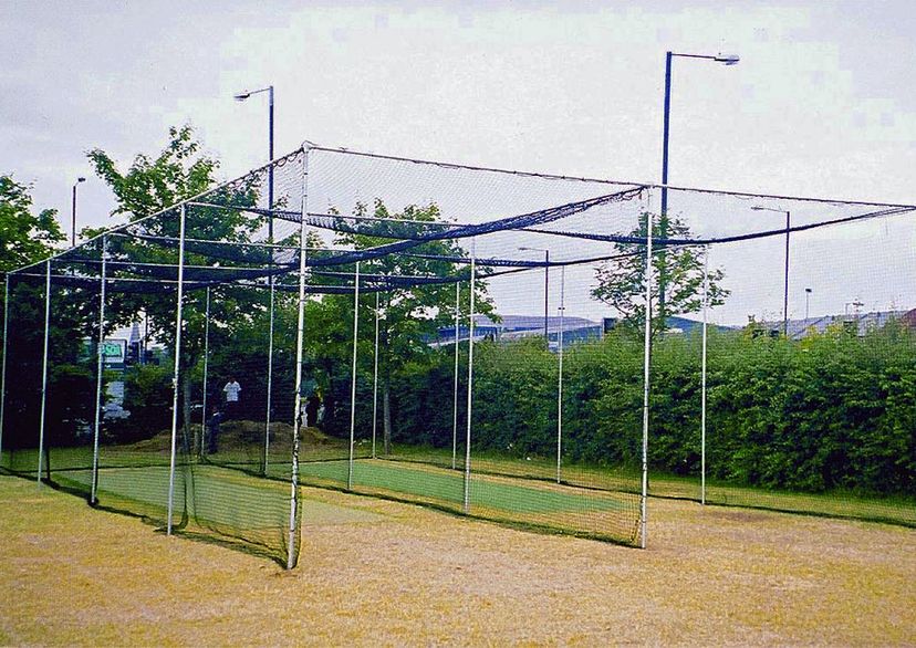 two bay cricket cage