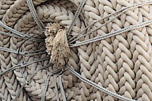 Polypropylene running surface rope