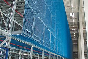 Pallet rack netting