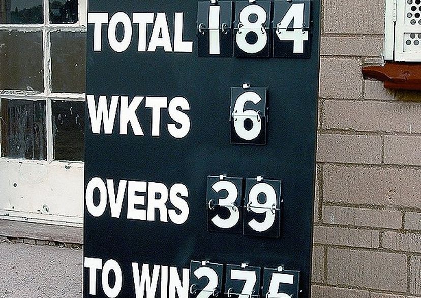 Freestanding Compact Cricket Scoreboard (1.1m x 750mm)