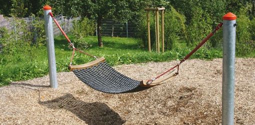 Steel link-rope hammock