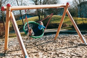 Douglas fir swing frame
