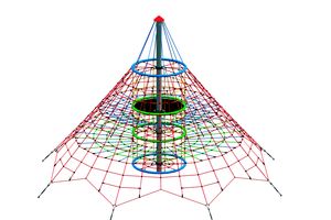Dino 1 rope net pyramid
