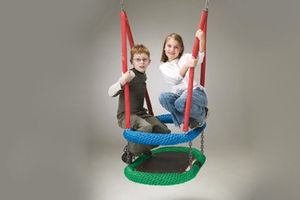 Oval rope-ring swing