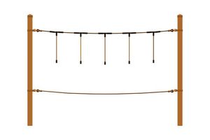 Hanging rope, for robinia posts