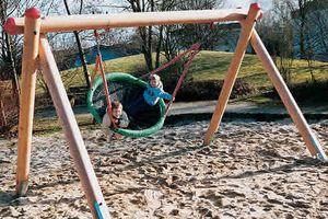 Douglas fir swing frame