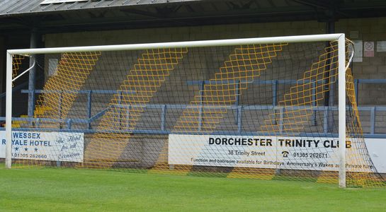 striped goal nets