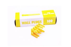 Yellow Plastic Rawlplug Wall Plugs