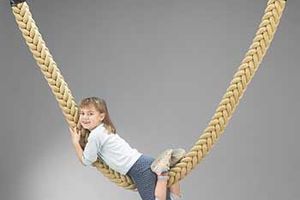 Jungle rope swing