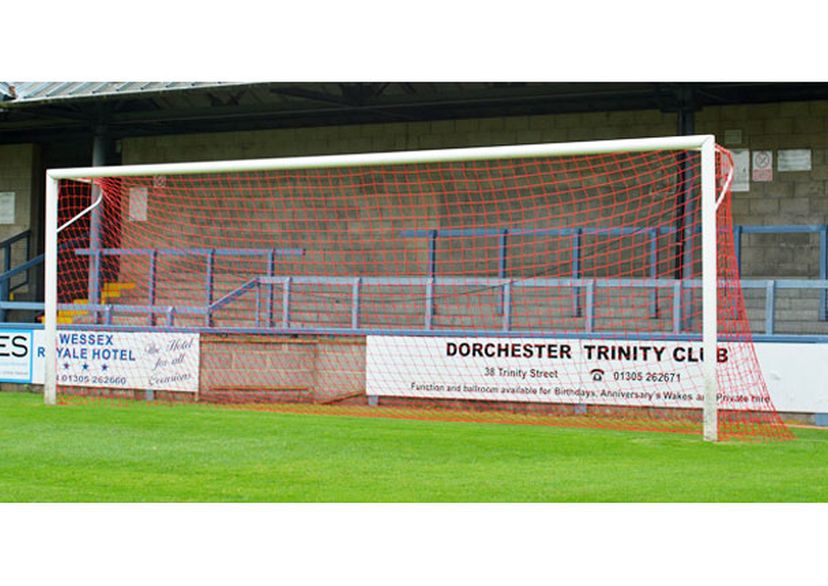 Red senior size football nets