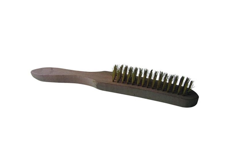 4 Row Brass Wire Brush