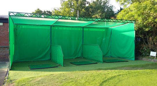 golf nets with archery baffle