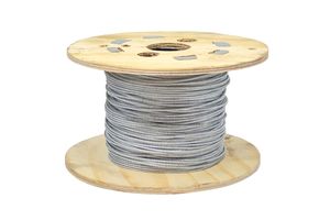 2mm Net Straining Wire, 7x7 Galvanised - 50m Coil