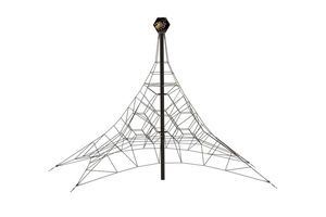 SPIDER 6 rope pyramid with 4 guy lines