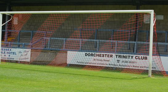 black and red senior goal nets